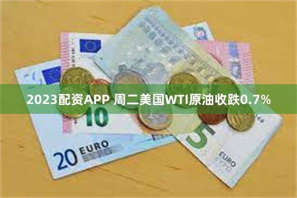2023配资APP 周二美国WTI原油收跌0.7%