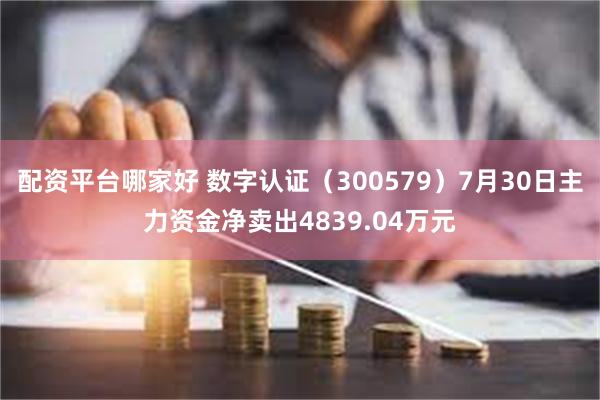配资平台哪家好 数字认证（300579）7月30日主力资金净卖出4839.04万元