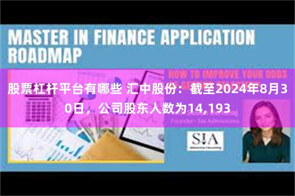 股票杠杆平台有哪些 汇中股份：截至2024年8月30日，公司股东人数为14,193