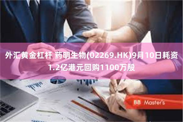 外汇黄金杠杆 药明生物(02269.HK)9月10日耗资1.2亿港元回购1100万股