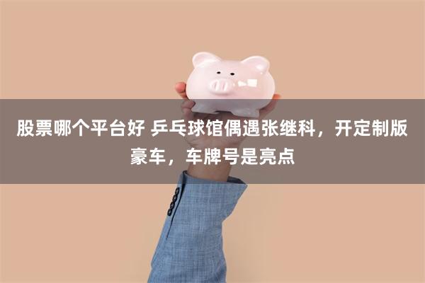 股票哪个平台好 乒乓球馆偶遇张继科，开定制版豪车，车牌号是亮点