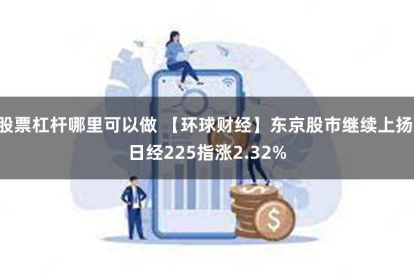 股票杠杆哪里可以做 【环球财经】东京股市继续上扬 日经225指涨2.32%