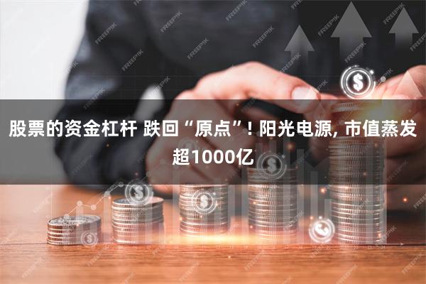 股票的资金杠杆 跌回“原点”! 阳光电源, 市值蒸发超1000亿