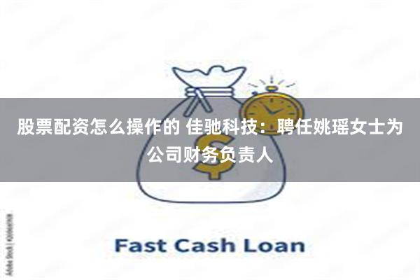 股票配资怎么操作的 佳驰科技：聘任姚瑶女士为公司财务负责人