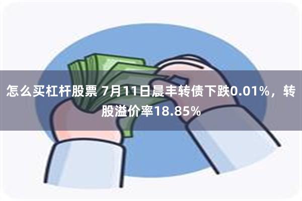 怎么买杠杆股票 7月11日晨丰转债下跌0.01%，转股溢价率