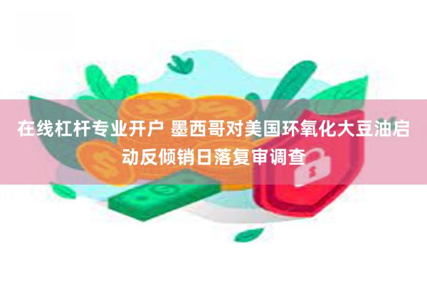 在线杠杆专业开户 墨西哥对美国环氧化大豆油启动反倾销日落复审