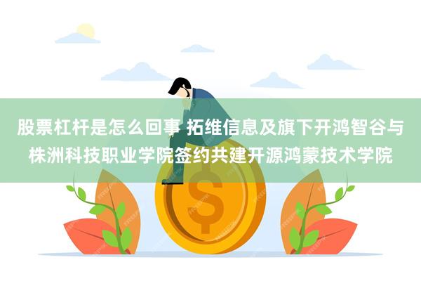 股票杠杆是怎么回事 拓维信息及旗下开鸿智谷与株洲科技职业学院
